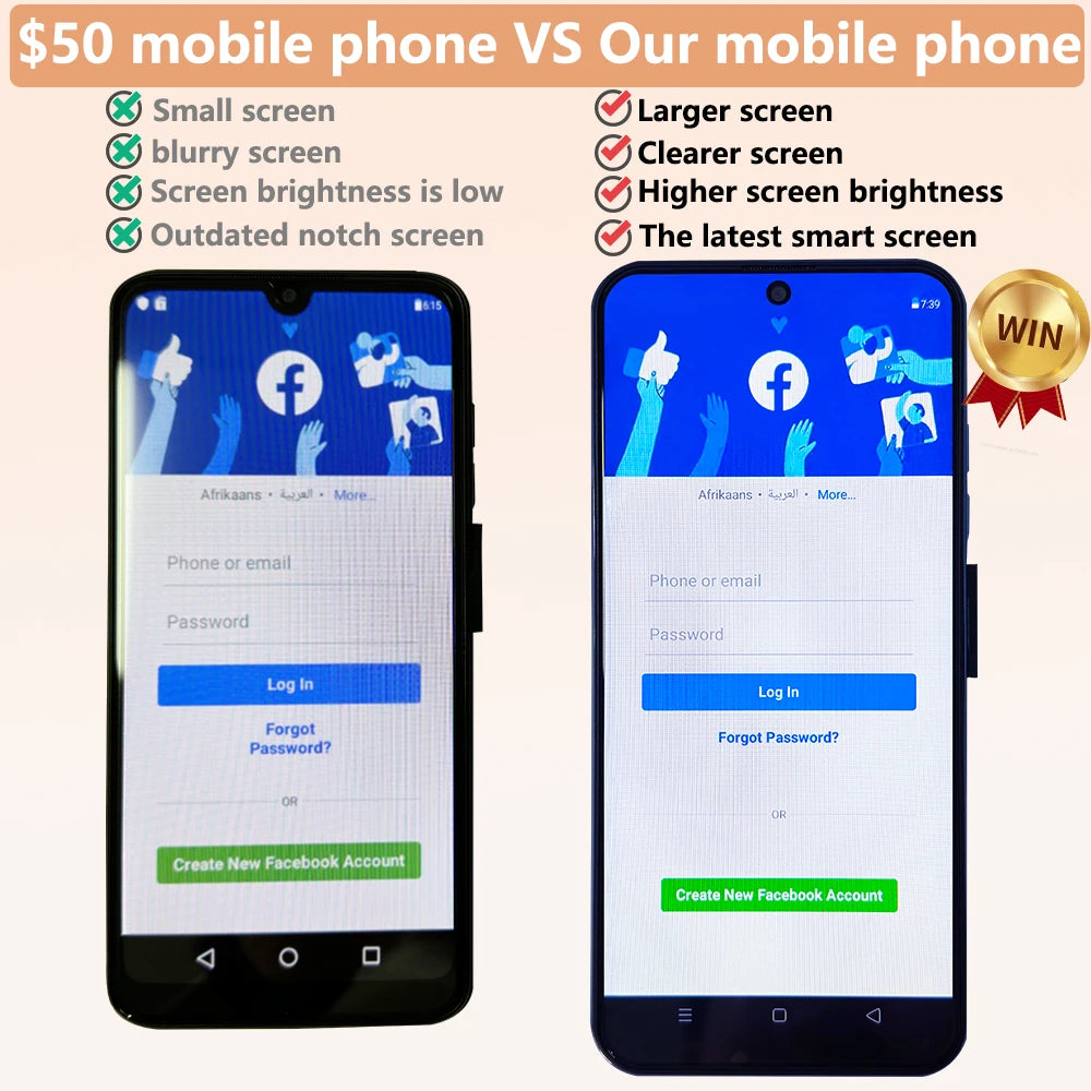 New S24 Ultra+ Smart Phone 5G Original Android 7.3 Inch HD Full Screen Face ID 22GB+2TB Mobile Phones Global Version 4G 5G Cell