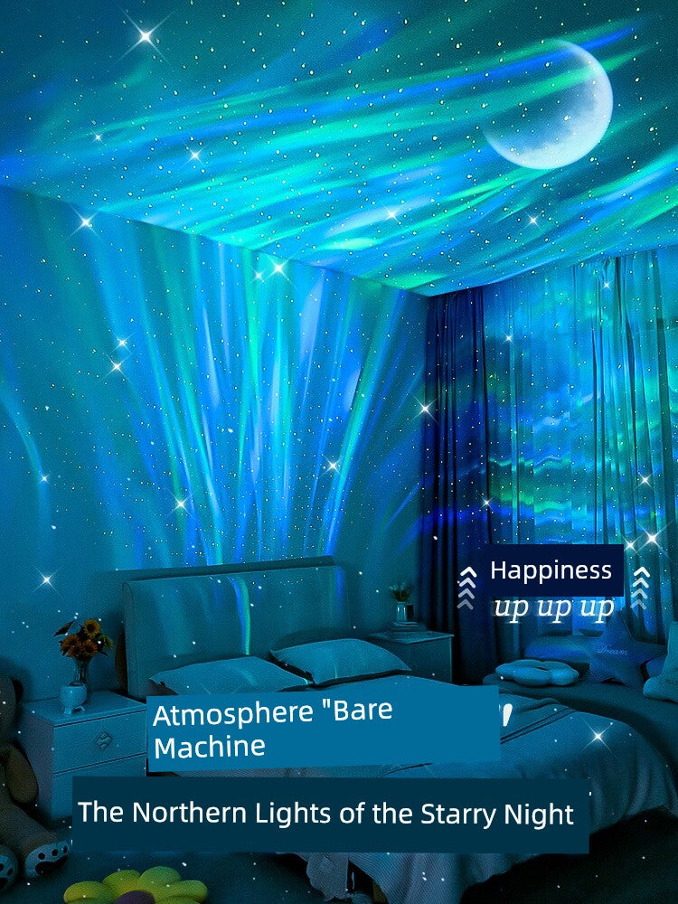 Northern Lights ONEFIRE Starry Sky Projector Small Night Lamp Starry Sky Bedroom Atmosphere Emotional Tone Internet Celebrity Romantic Light Female