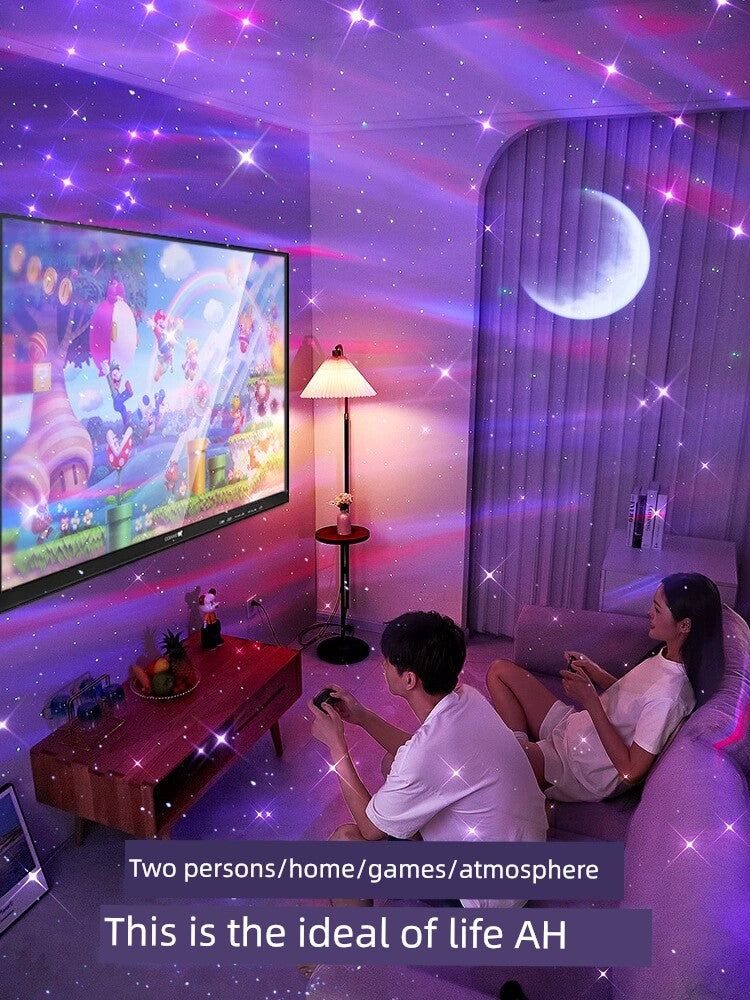 Northern Lights ONEFIRE Starry Sky Projector Small Night Lamp Starry Sky Bedroom Atmosphere Emotional Tone Internet Celebrity Romantic Light Female