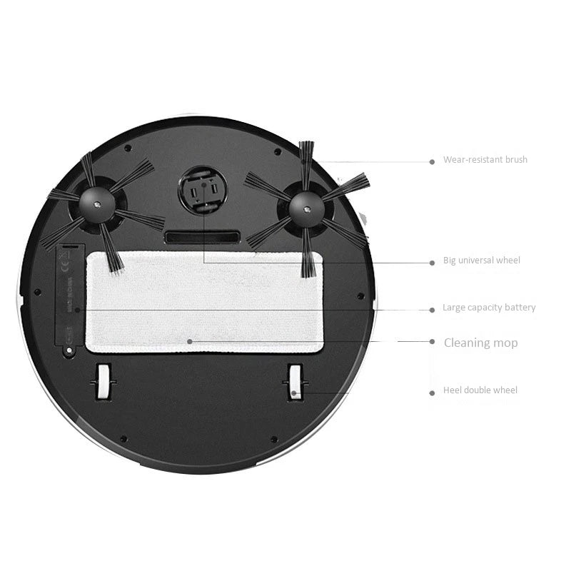 USB Charging Intelligent Lazy Robot Wireless Vacuum Cleaner Sweeping Vaccum Cleaner Robots Carpet Household Cleaning Machine Whi