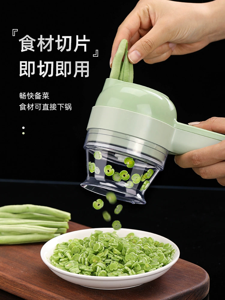 Commercial Electric Side Dish Machine Chopping Artifact Sausage Slicing Kitchen Green Chinese Onion Chili Dicing Cooking Machine Garlic Grinder